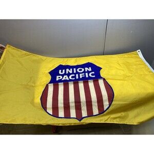 Official (double-sided) Union Pacific Train Logo Flag/Banner 3’ By 5’